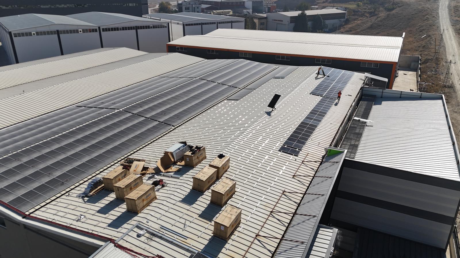 Kazan Saray Fabrika Çatı GES